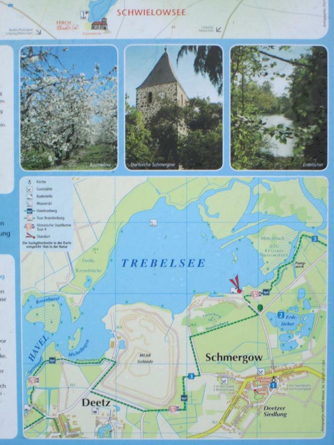 Herberge Im "Alten Pfarrhaus" In Schmergow Am Havel-Radweg Eksteriør bilde